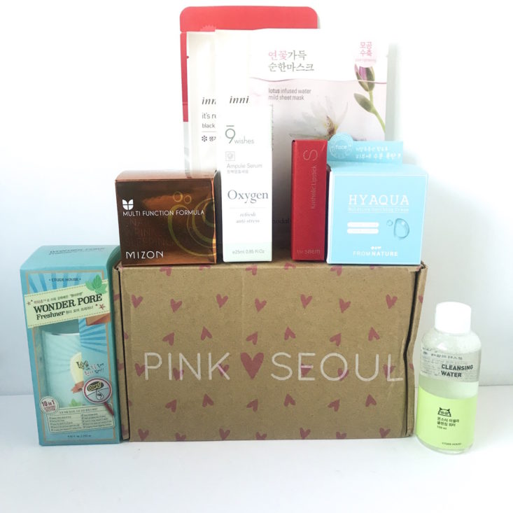 Pink Seoul Plus Box September 2018 - Group Shot