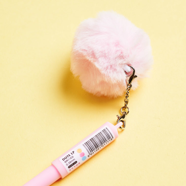 Quirky Crate pom pom on pen