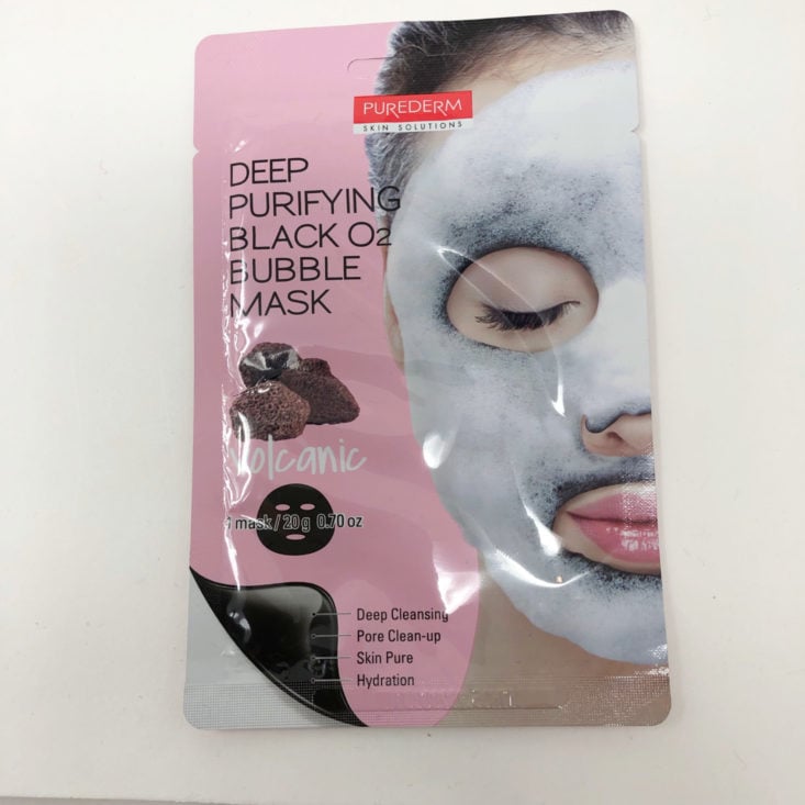 Rebecca Mail Celebrate Fall Deluxe Box November 2018 Review - Volcanic Bubble Sheet Mask Top