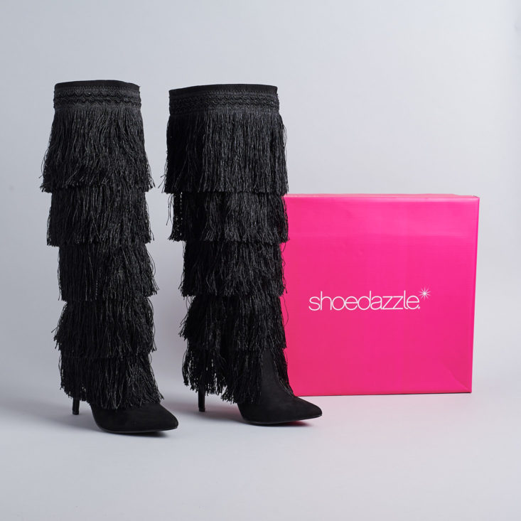 Shoedazzle fringe boots