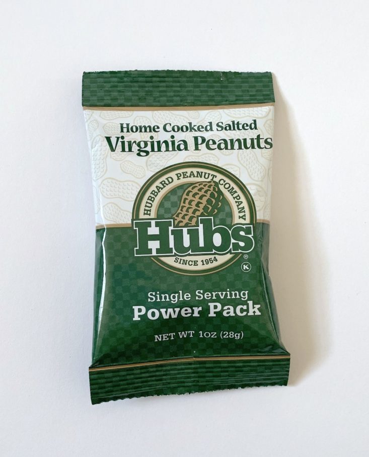 SnackSack Classic Box Review December 2018 - Hubs Peanuts Power Peanut Pack Package Top