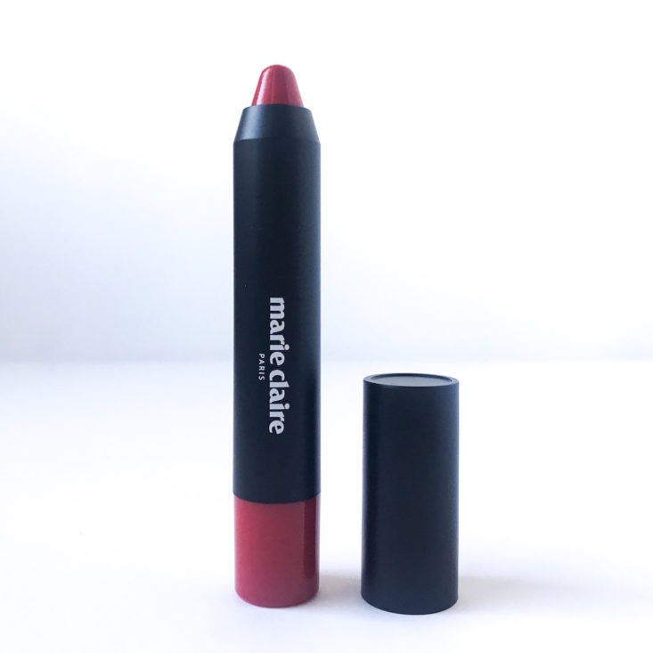 Sooni Mini Pouch November 2018 Review - Marie Claire Velvet Matte Lip Crayon Open Front