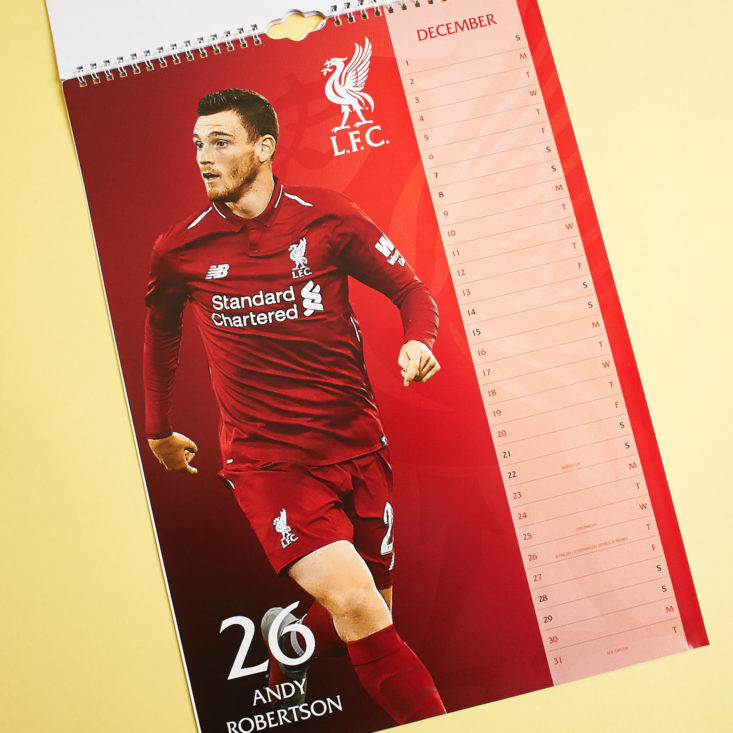 The Anfield Box 10 November 2018 - Wall Calendar 3 Front