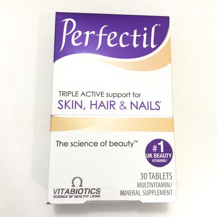 The Bless Box November 2018 - Perfectil Hair, Skin, & Nails Vitamins Front