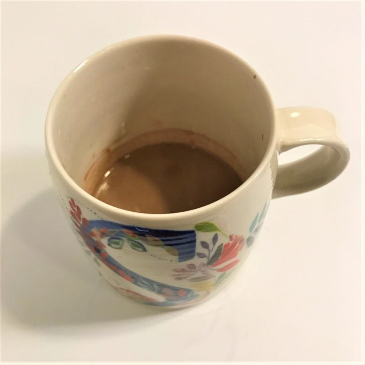 TheraBox November “Peace” 2018 - Elements Truffles Turmeric Infused Dark Hot Chocolate Cup