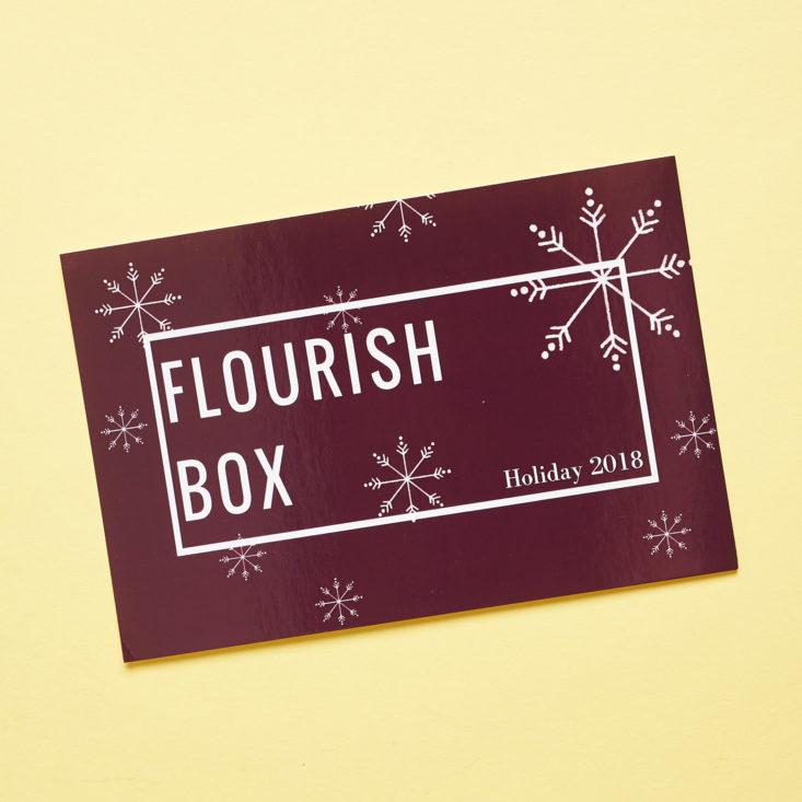 Thread Flourish Holiday card