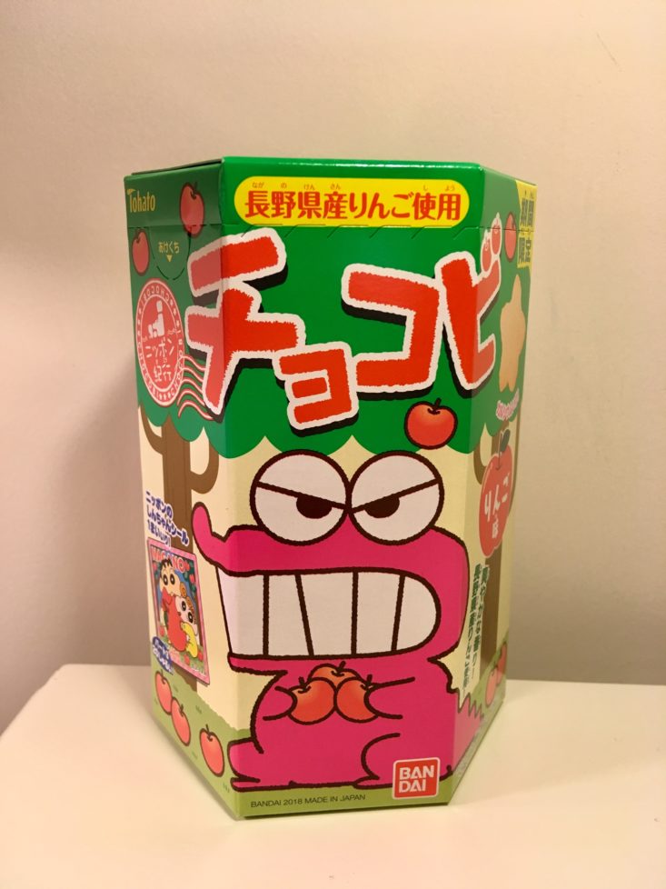 TokyoTreat Classic Santa’s Snacks December 2018 - Shin-chan Apple Chocobi Box Front