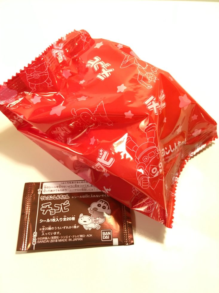 TokyoTreat Classic Santa’s Snacks December 2018 - Shin-chan Apple Chocobi Pouches Top