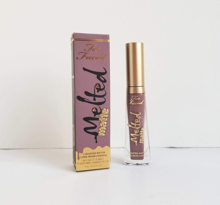 Too Faced 2018 Black Friday Mystery Box melted matte liquid lipstick in granny panties