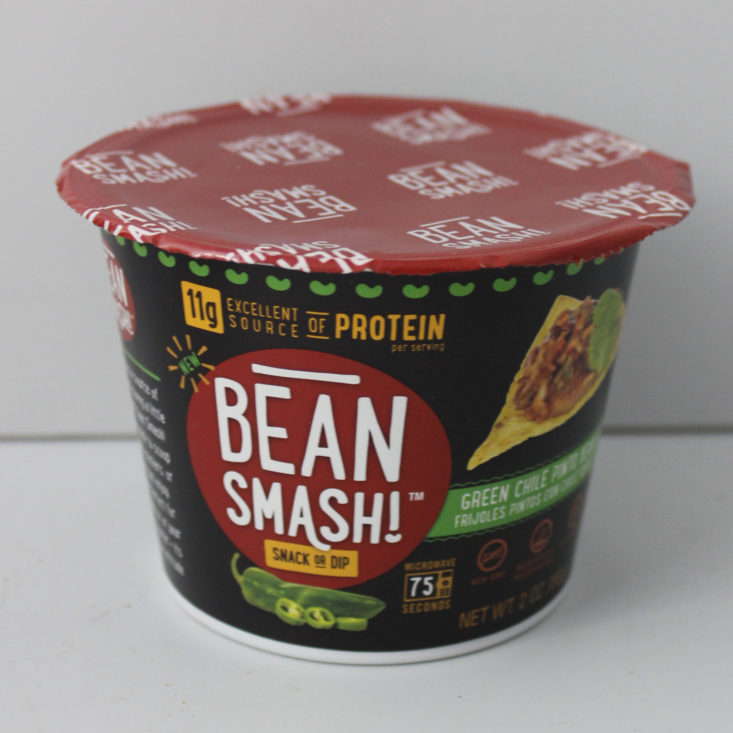 Vegan Cuts Snack December 2018 Box - Bean Smash in Green Chile Pinto Bean Front