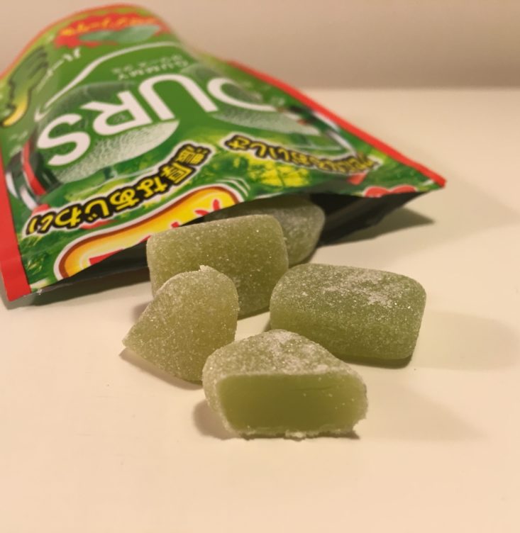 ZenPop Ramen Sweets Mix Pack November 2018 Green Goodness Review - Melon Soda Sours Pieces Top