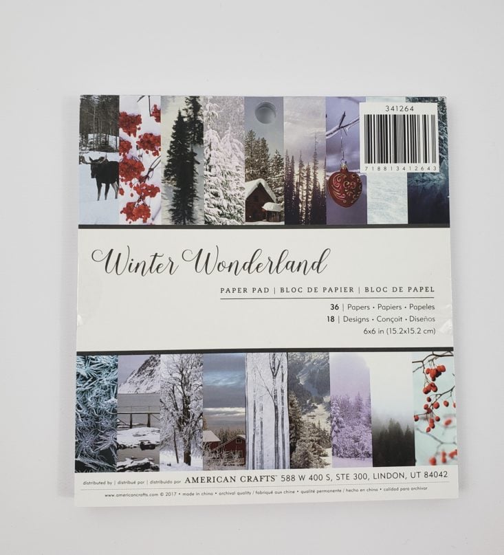 BUSY BEE STATIONERY December 2018 - Winter Wonderland Paper Pad Top