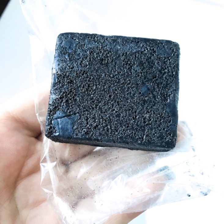 BirchboxMan The Start To Finish Skincare Kit Review January 2019 - Daily Concepts Multi-Functional Charcoal Soap Sponge Top