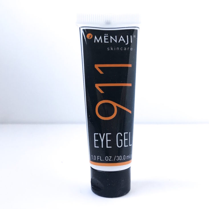 BirchboxMan The Start To Finish Skincare Kit Review January 2019 - Menaji 911 Eye Gel Front