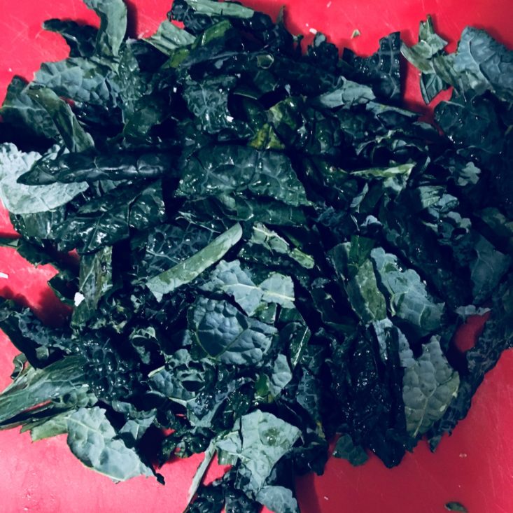 Blue Apron Subscription Box Review January 2019 - CHICKEN CHOPPED KALE Top