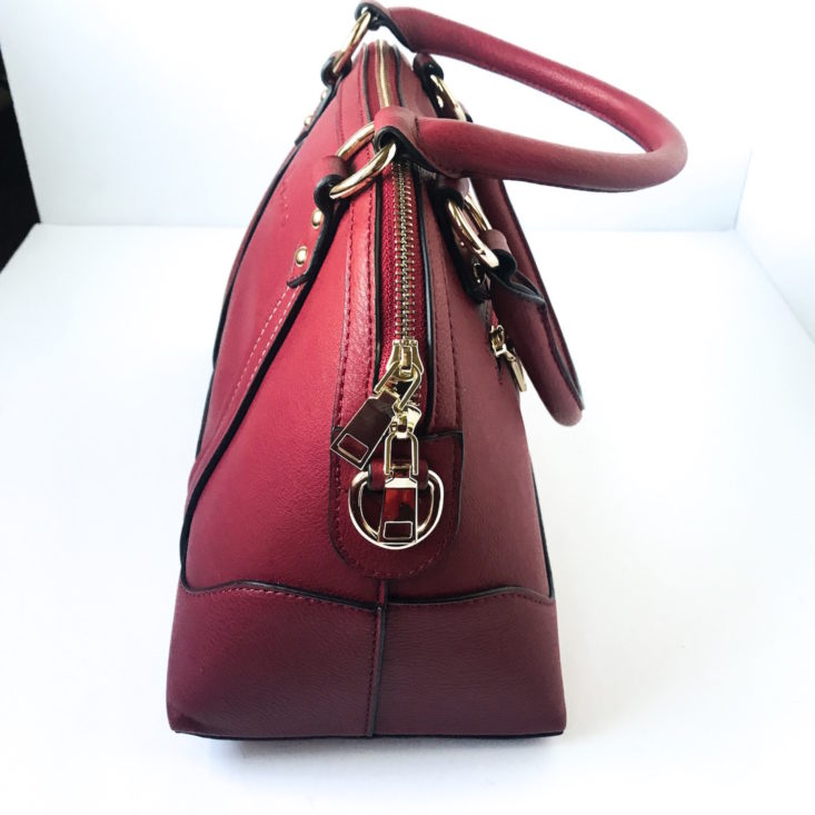 Bolzano Purse And Accessories Club December 2018 - Giuseppina Red Handbag Side Top