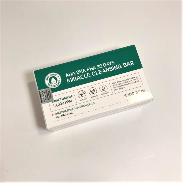 BomiBox K-Beauty December 2018 - Miracle Cleansing Bar Top