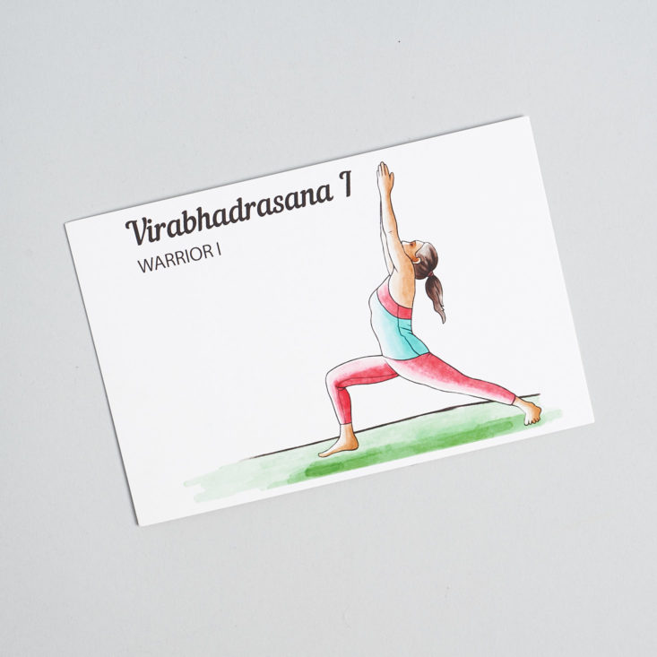 Buddhi Box Yoga January 2019 pose card