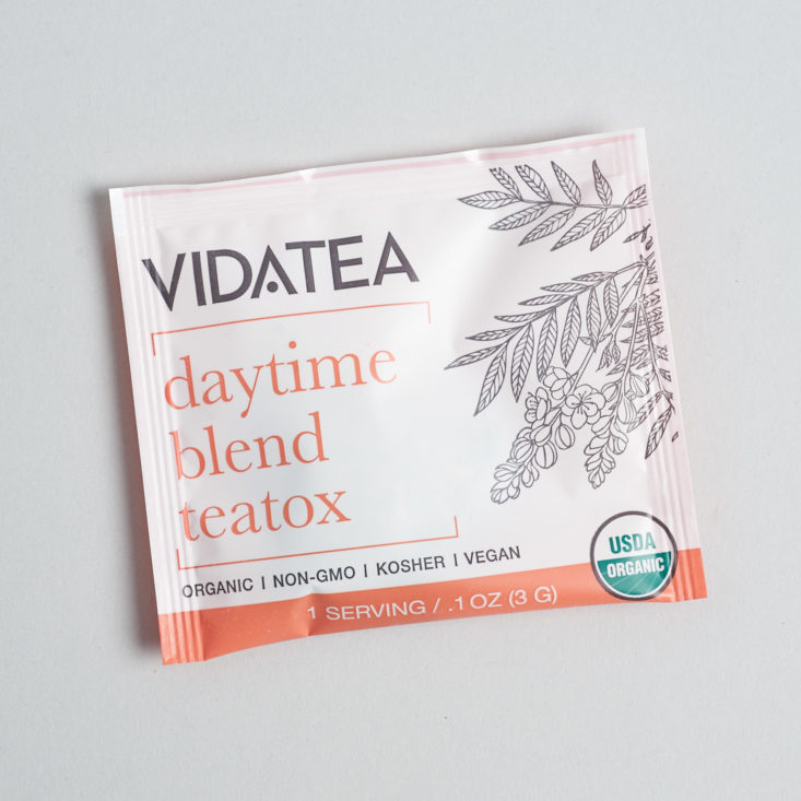 BuddhiBox Essential Oils January 2019 detox tea