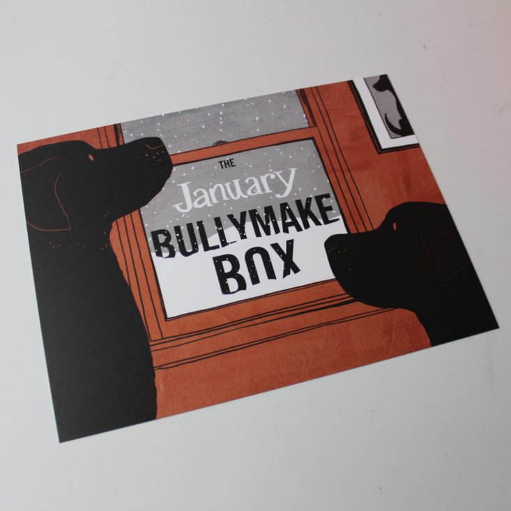 Bullymake Box January 2019 - Booklet Front