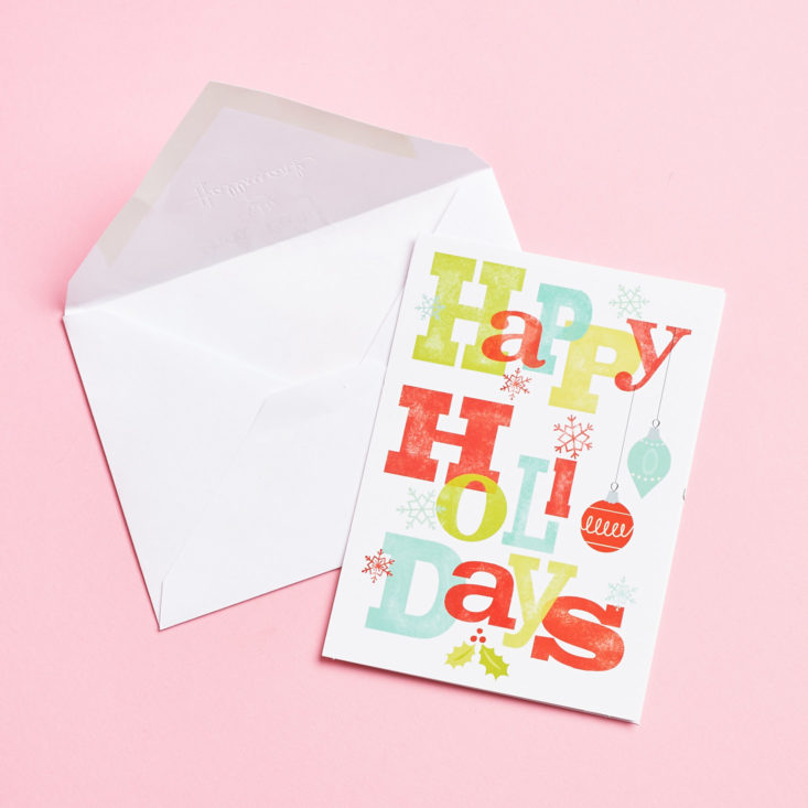 CHC Vintage happy holidays card