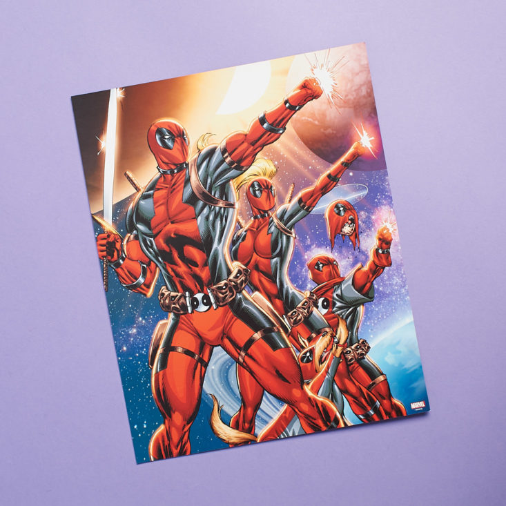 Deadpool Club Merc January 2019 - Products Info Card Front