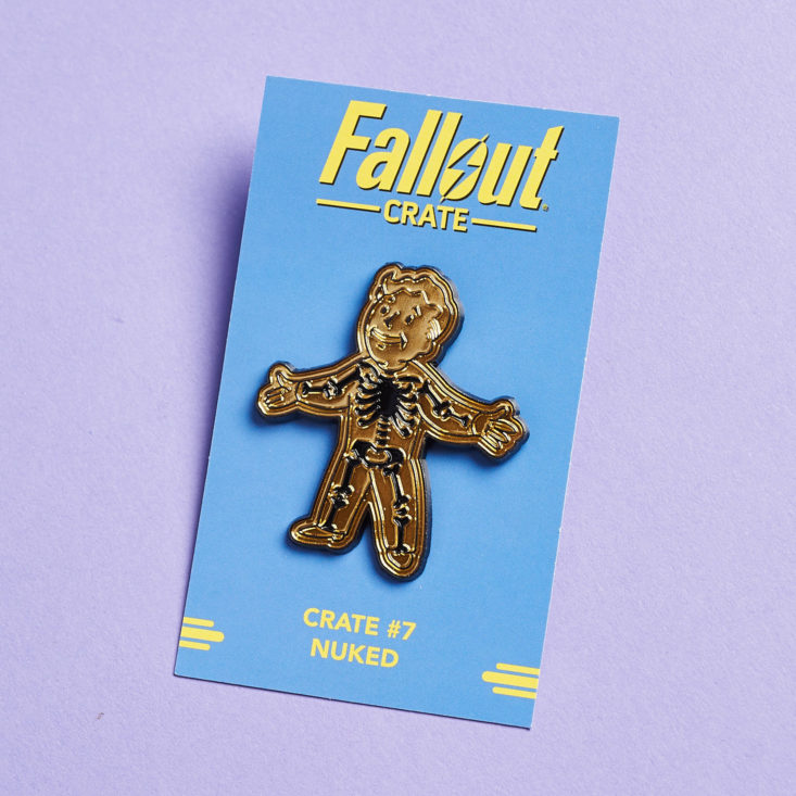 Fallout Crate #7 Nuked January 2019 - Adamantium Skeleton Perk Pin 6