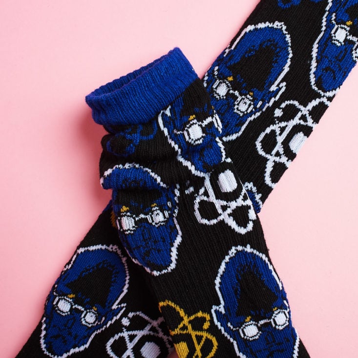 Loot Wear Socks dr manhattan blue socks