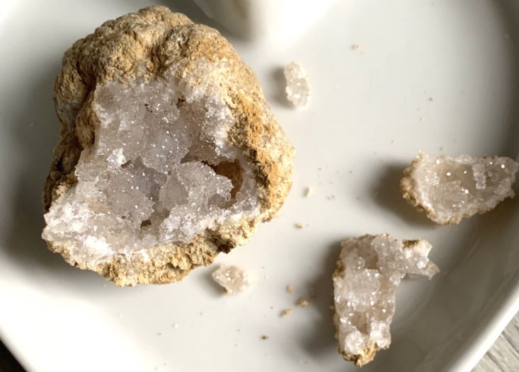 MoonBox by Gaia Collective Subscription Review January 2019 - Break your own geode 2 Top
