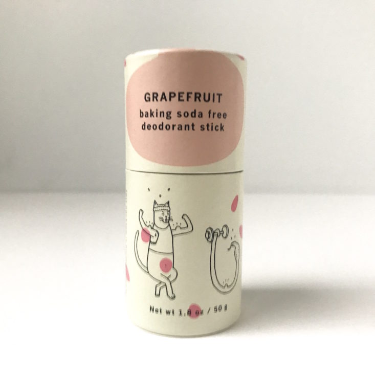 Naturisimo Detox Discovery Box January 2019 - Meow Meow Tweet Baking Soda Free Deodorant in Grapefruit Front