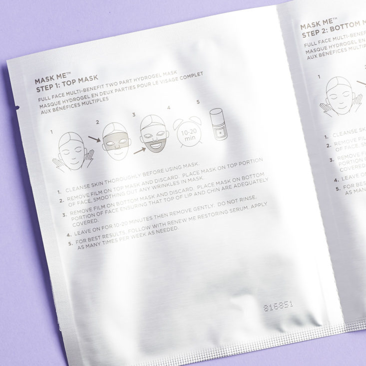 New Beauty Test Tube sheetmask part one