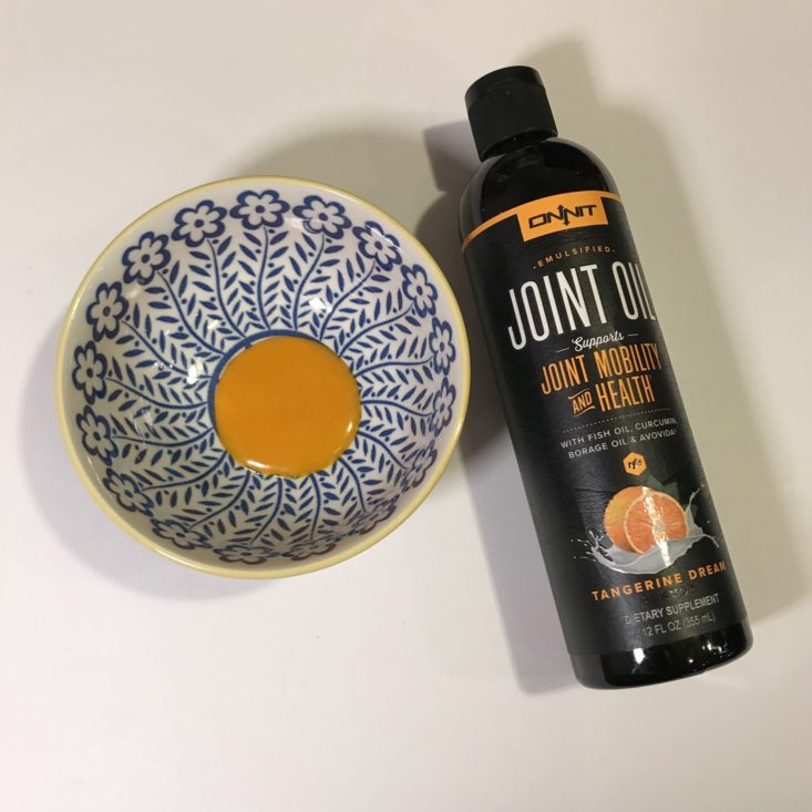 Onnit Keto Box January 2019 - Joint Oil 3