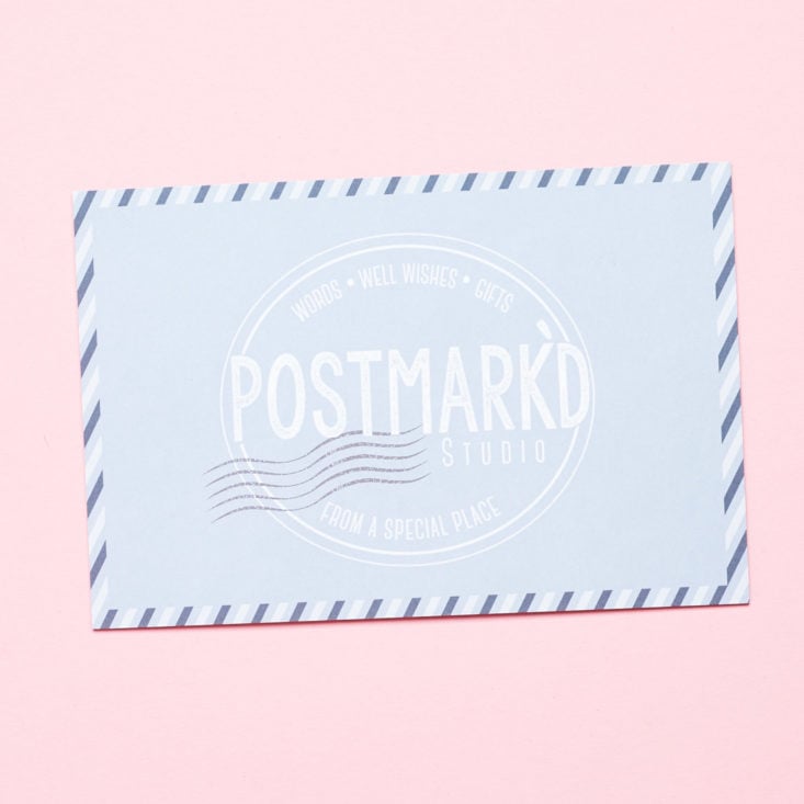 Postmarkd Studio January 2019 postcard