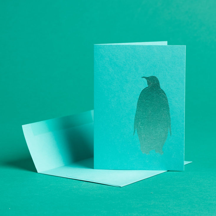 Postmarkd Studio penguin card