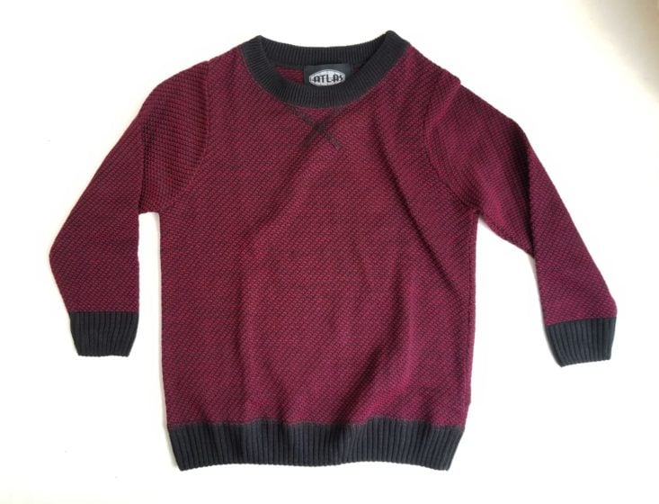 Stitch Fix Kids Boy February 2019 red sweater
