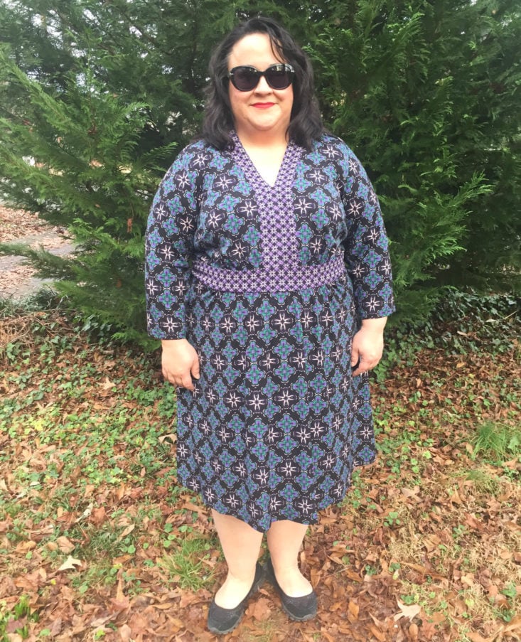 Stitch Fix Plus Size Clothing Subscription Box Review January 2019 - Alyssa Knit Dress by Wisp On Front