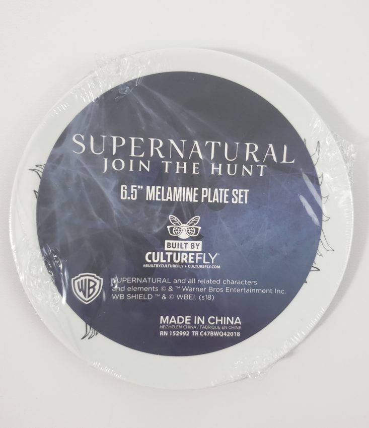 Supernatural Box Review Winter 2018 - Melamine Plate Set