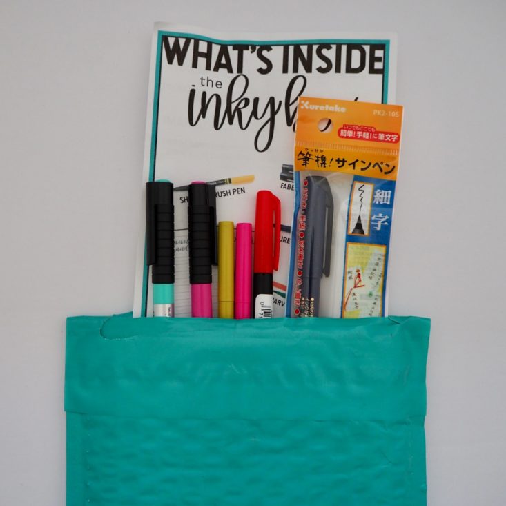 The Inky Box January 2019 - Mini Pen Open Box All Contents Review
