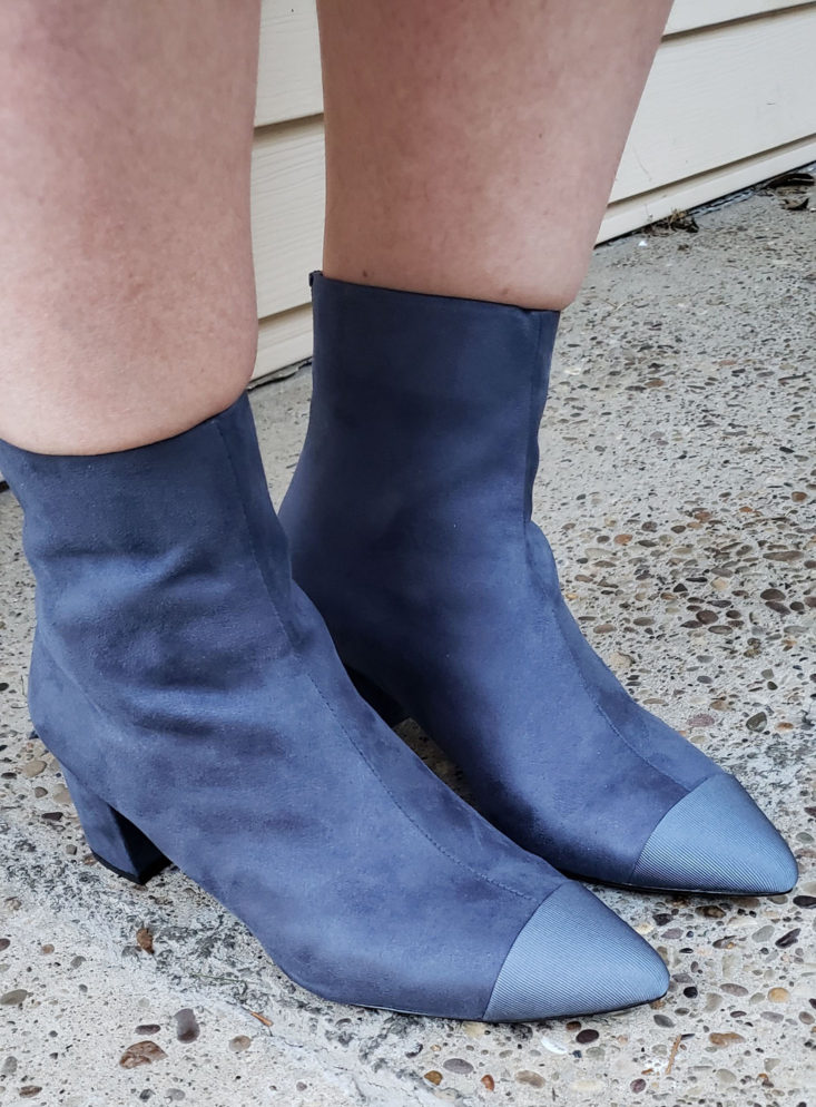 Trunk Club Plus Size Subscription Box Review November 2018 - Bambi Cap Toe Bootie by Topshop 2 On Front