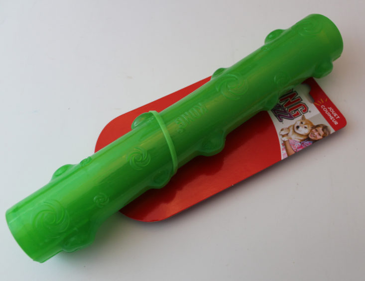 Vet Pet Box Dog January 2019 - Kong Squeezz Stick Dog Toy Open Top
