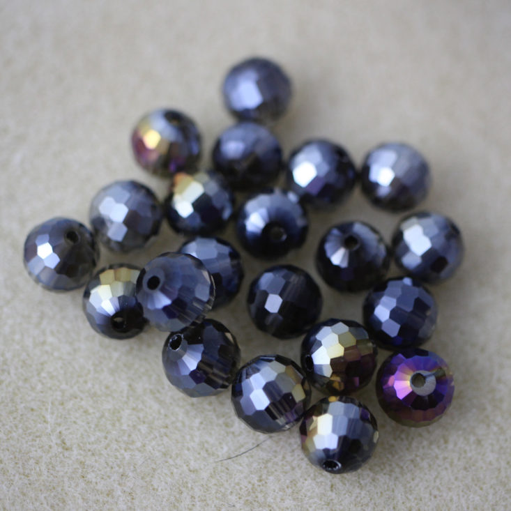 Vintage Bead Box January 2019 - Faceted Glass Beads