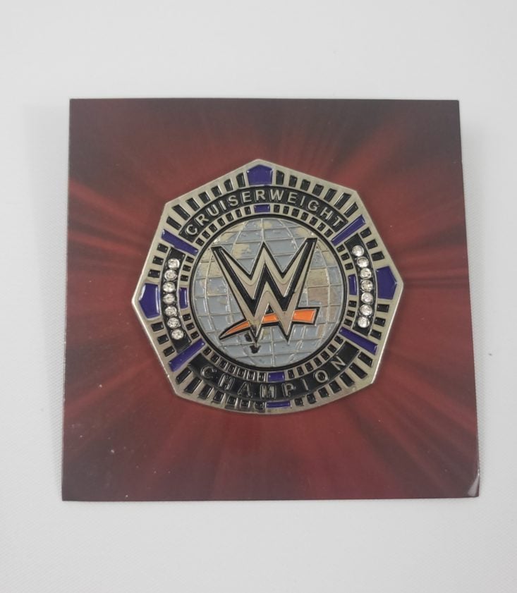 WWE Slam Crate by Loot Crate December 2018 - Cruiserweight Champion Pin Open Top