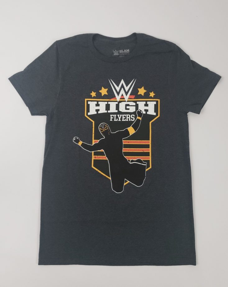 WWE Slam Crate by Loot Crate December 2018 - High Flyers Rey Mysterio T-Shirt Front