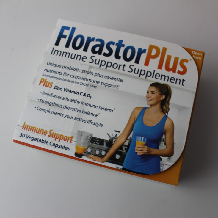 Bulu Box Review February 2019 - Florastor Plus Immune Support Supplement Box Top