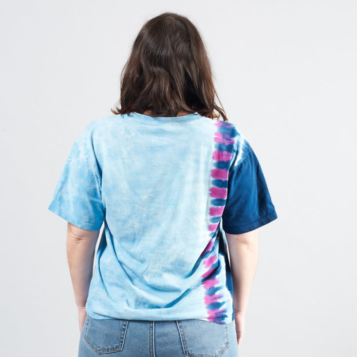 CHC Vintage February tie dye tee from behind