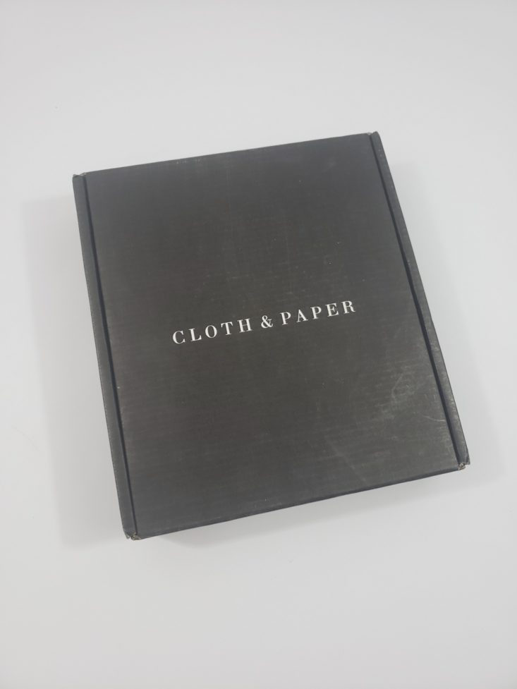 Cloth &amp; Paper Subscription Box January 2019 - Box Review Top