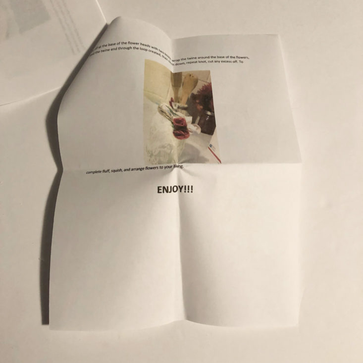 DIY Décor Craft Box February 2019 - Homemade Booklet 6 Top