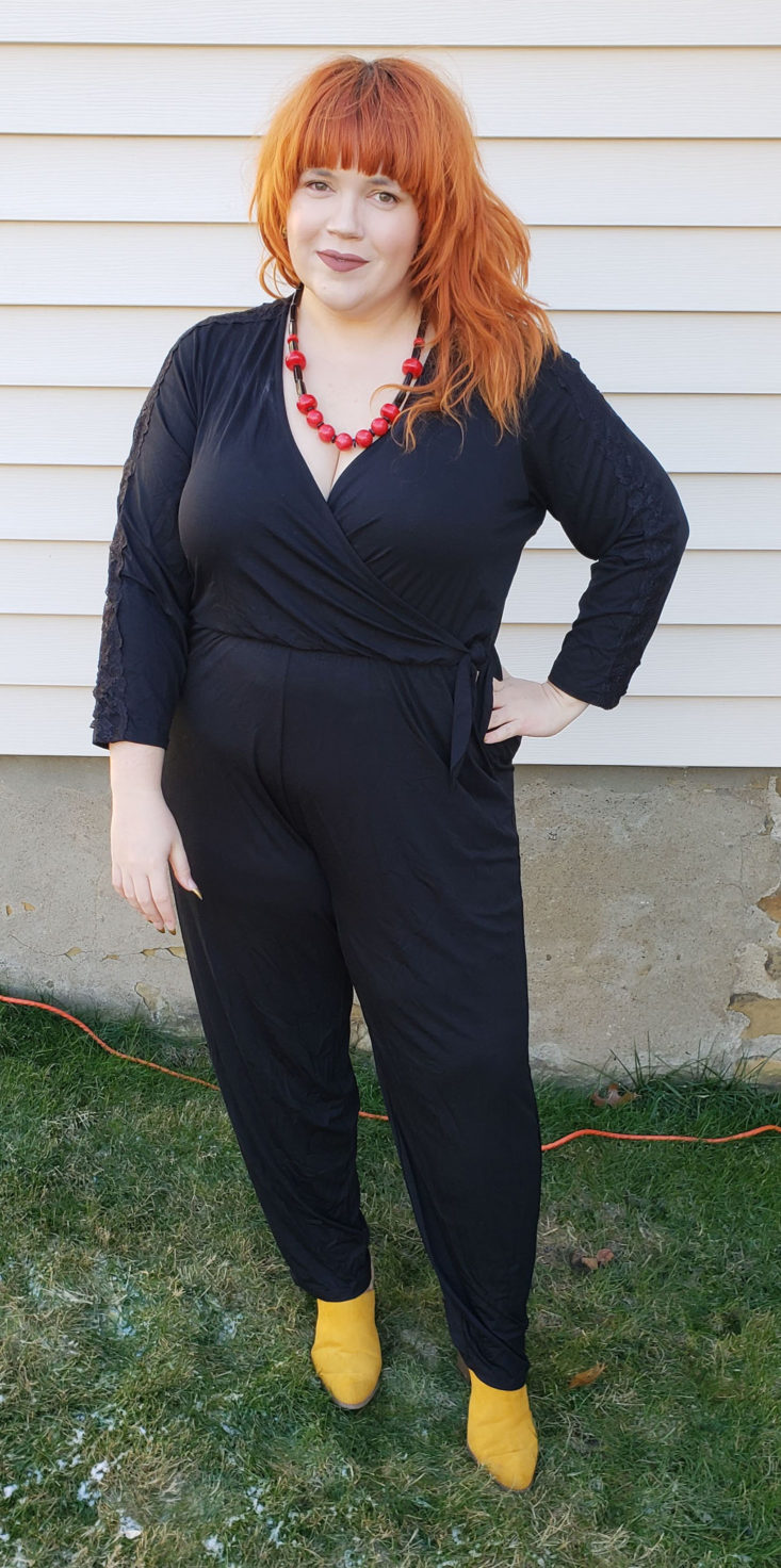 Dia and Co December 2018 - Portland Knit Jumpsuit by East Adeline Wearing Front