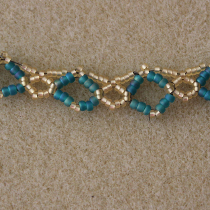 Facet Jewelry Stitching January 2019 - Necklace Progress 2