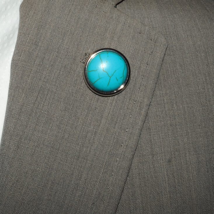 Gentlemans Box February 2019 - Finickey Lapel Pin Wearing Front